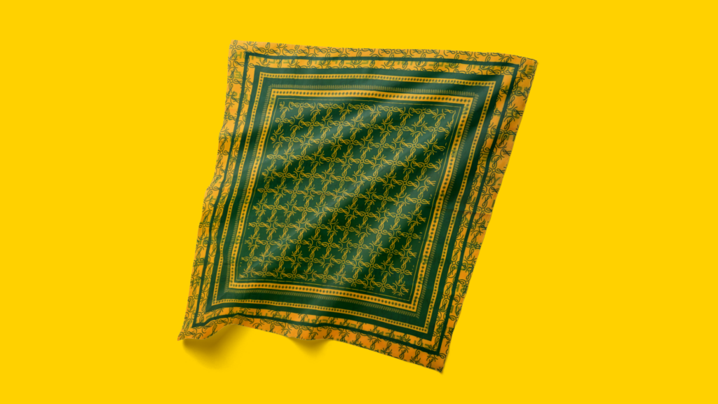 Yellow Silk Scarf
